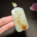 和田玉籽料平安无事牌（59.4g）