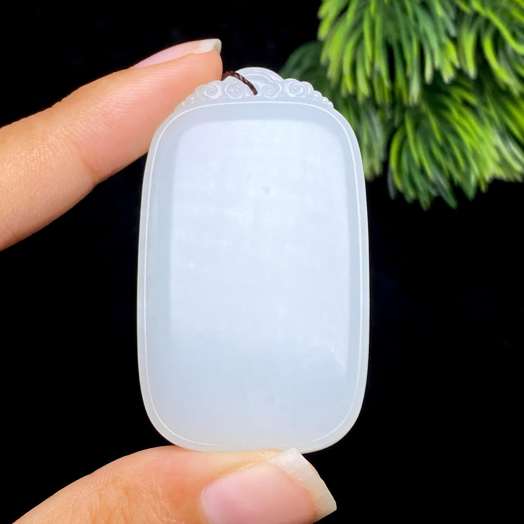 秒杀和田玉白玉无事牌（27.98g）