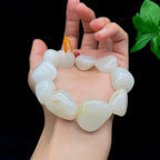 和田玉白玉籽料【精品手串】（93.7g）