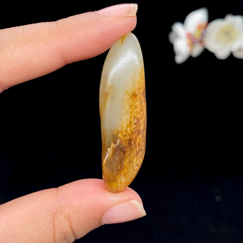 【超值推荐】和田玉聚黄皮籽料吊坠籽（13.3g）