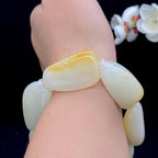 和田玉洒金皮籽料【精品手串】（119.1g）
