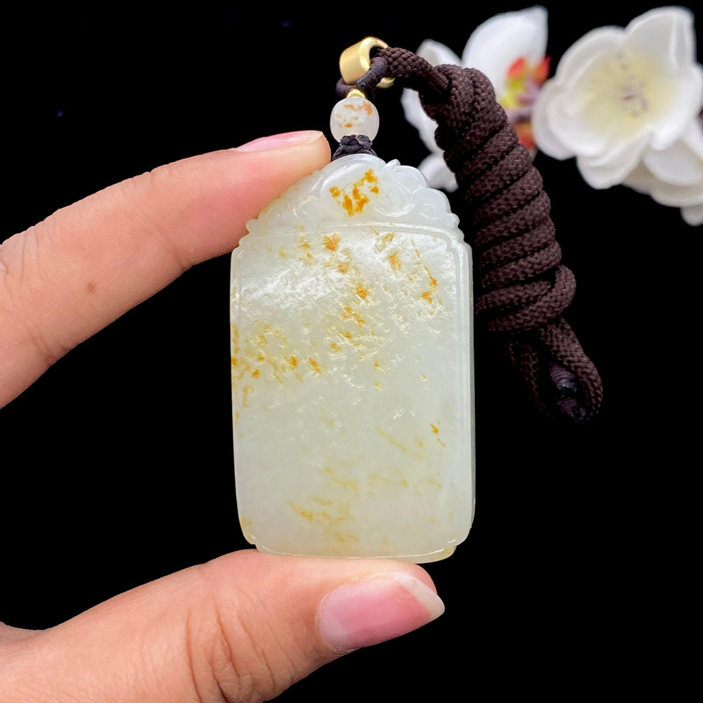 和田玉-白玉籽料【平安无事牌】（38.6g）