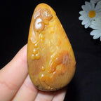 和田玉籽料收藏级挂件马上封侯（54.9g）