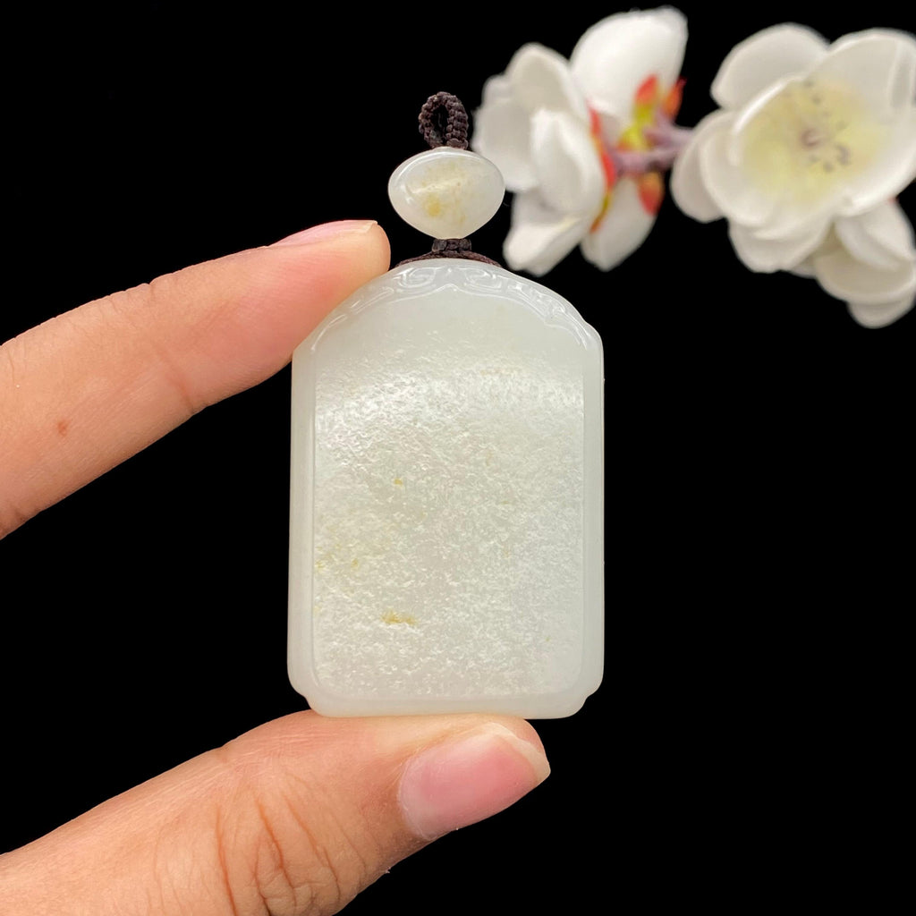 和田玉-白玉籽料【平安无事牌】（38.6g）