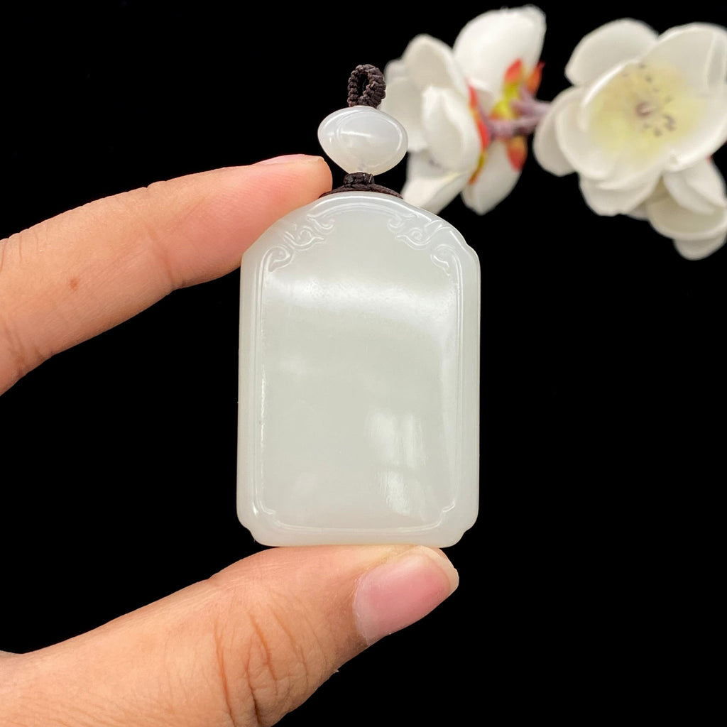 和田玉-白玉籽料【平安无事牌】（38.6g）