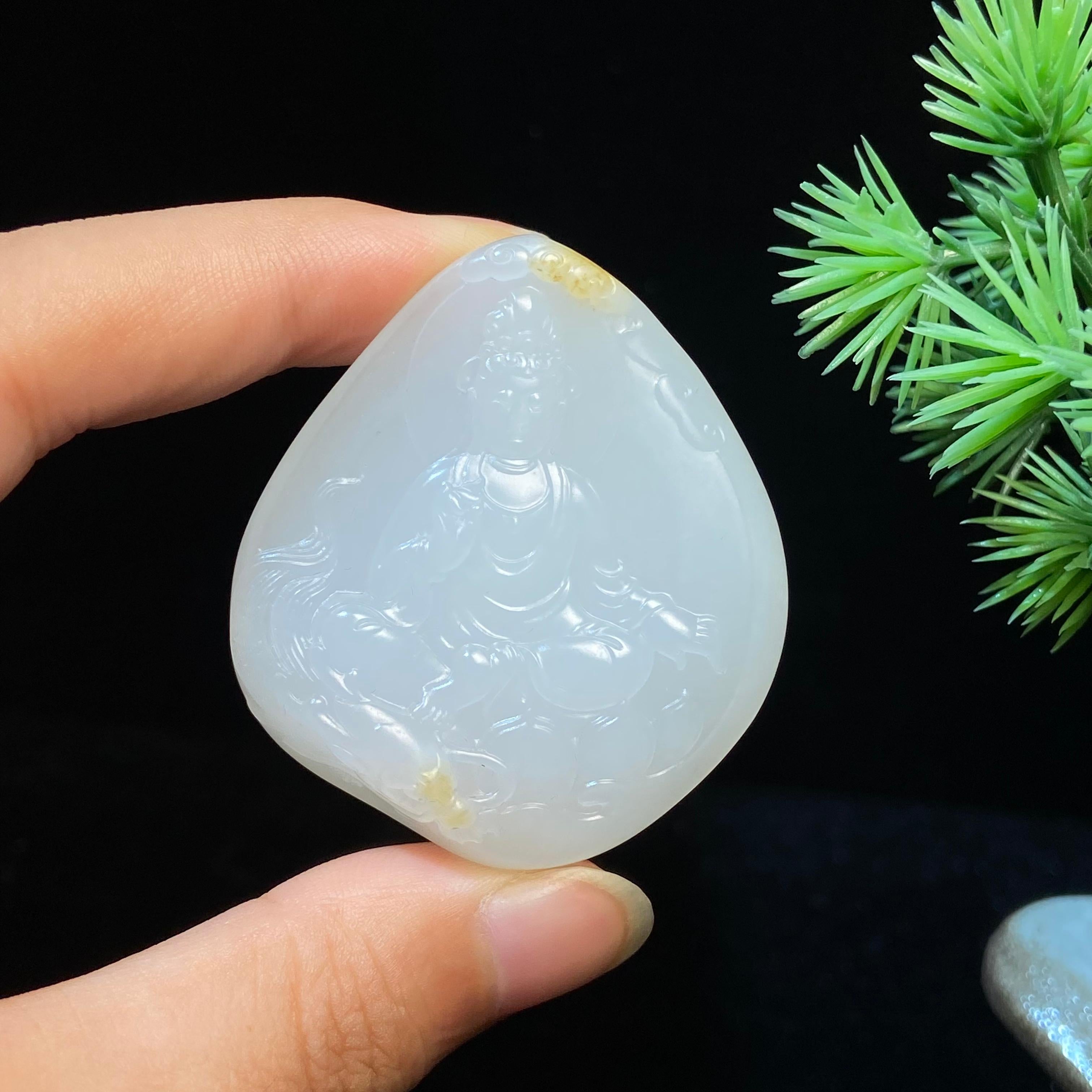 和田玉籽料观音（34.3g）
