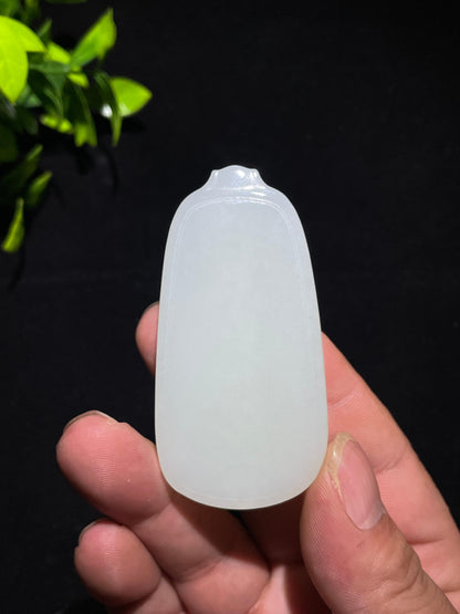 和田羊脂玉无事牌（61.5g）