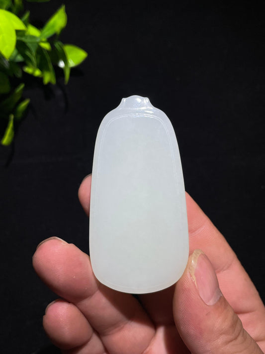 和田羊脂玉无事牌（61.5g）
