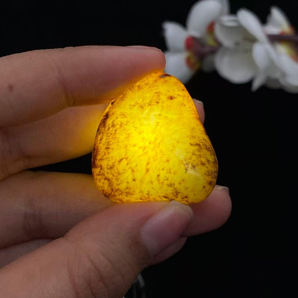 和田玉秋梨皮籽料吊坠籽（14.5g）