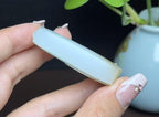 新疆和田玉且末料羊脂玉莲花平安无事牌（49.6g）