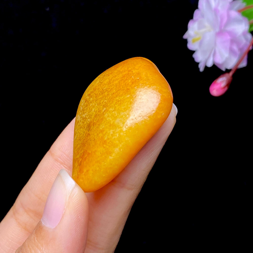 和田玉黄沁皮籽料挂件（18.6g）