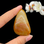 和田玉洒红皮籽料挂件（51g）
