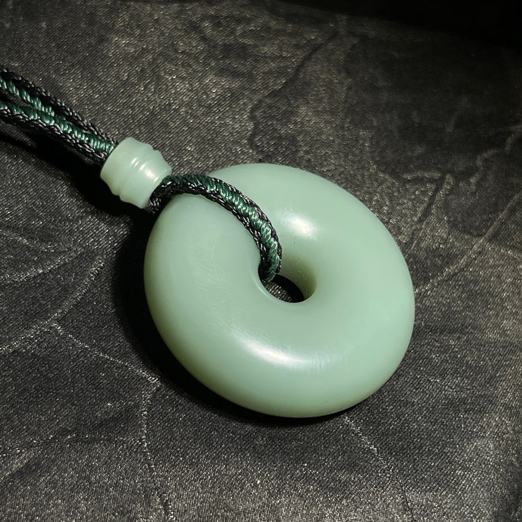和田玉碧玉粉青平安扣（27.8g）