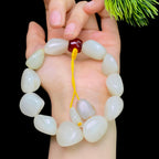 和田玉洒金皮白肉籽料手串（63.0g）