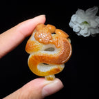 精品特色和田玉籽料挂件腰缠万贯（33.8g）