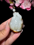 和田玉籽料红皮龙龟（61.1g）