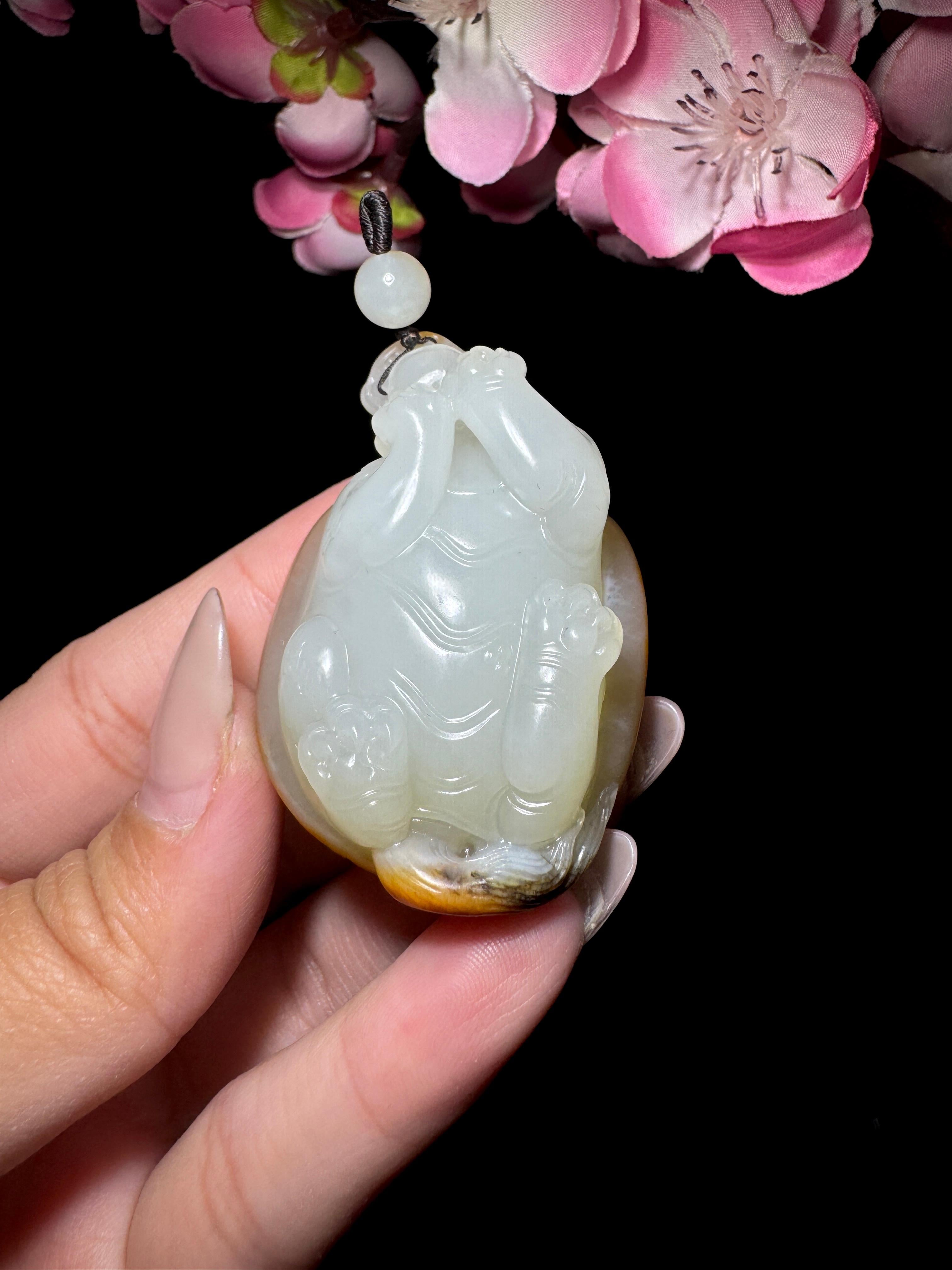 和田玉籽料红皮龙龟（61.1g）