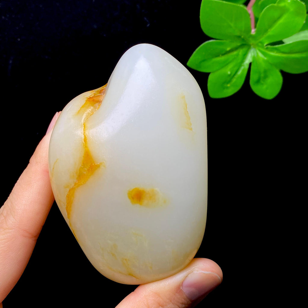 和田玉洒金皮白肉籽料挂件（224.5g）
