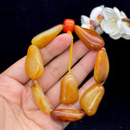 和田玉黄沁皮籽料【精品手串】（65.3g）