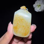 和田玉籽料平安无事牌（70.8g）