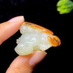 和田玉籽料兔子挂件（17.5g）