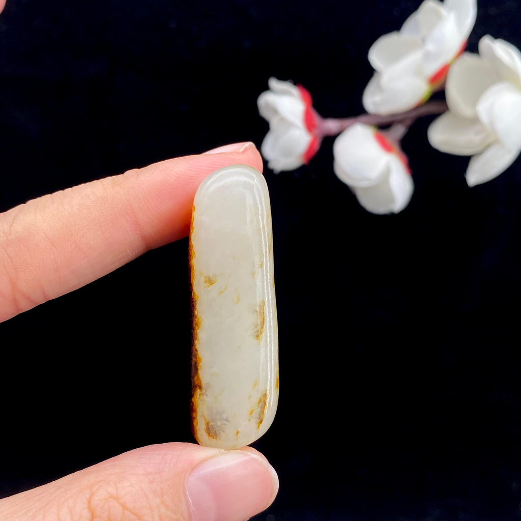 和田玉黑红皮籽料挂件（26.1g）