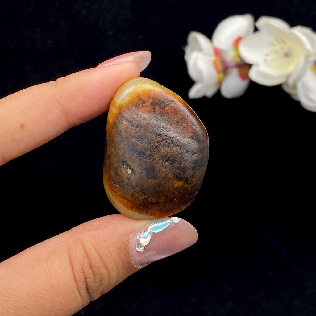 和田玉聚红皮籽料挂件（30g）