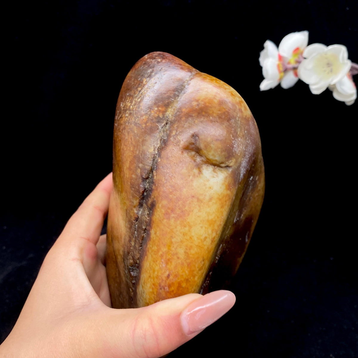 和田玉聚黄皮籽料大摆件（2507.5g）