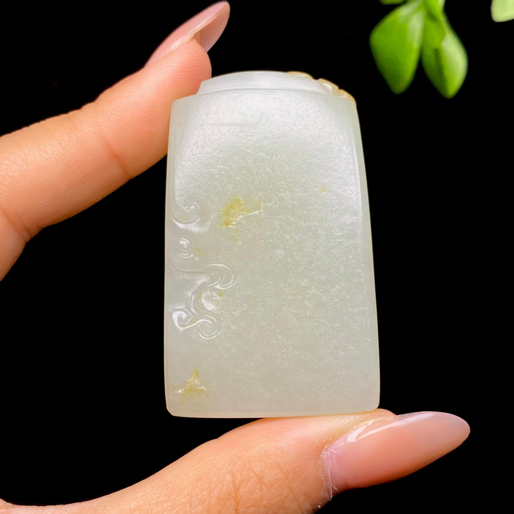 和田玉籽料仿古无事牌（48.5g）
