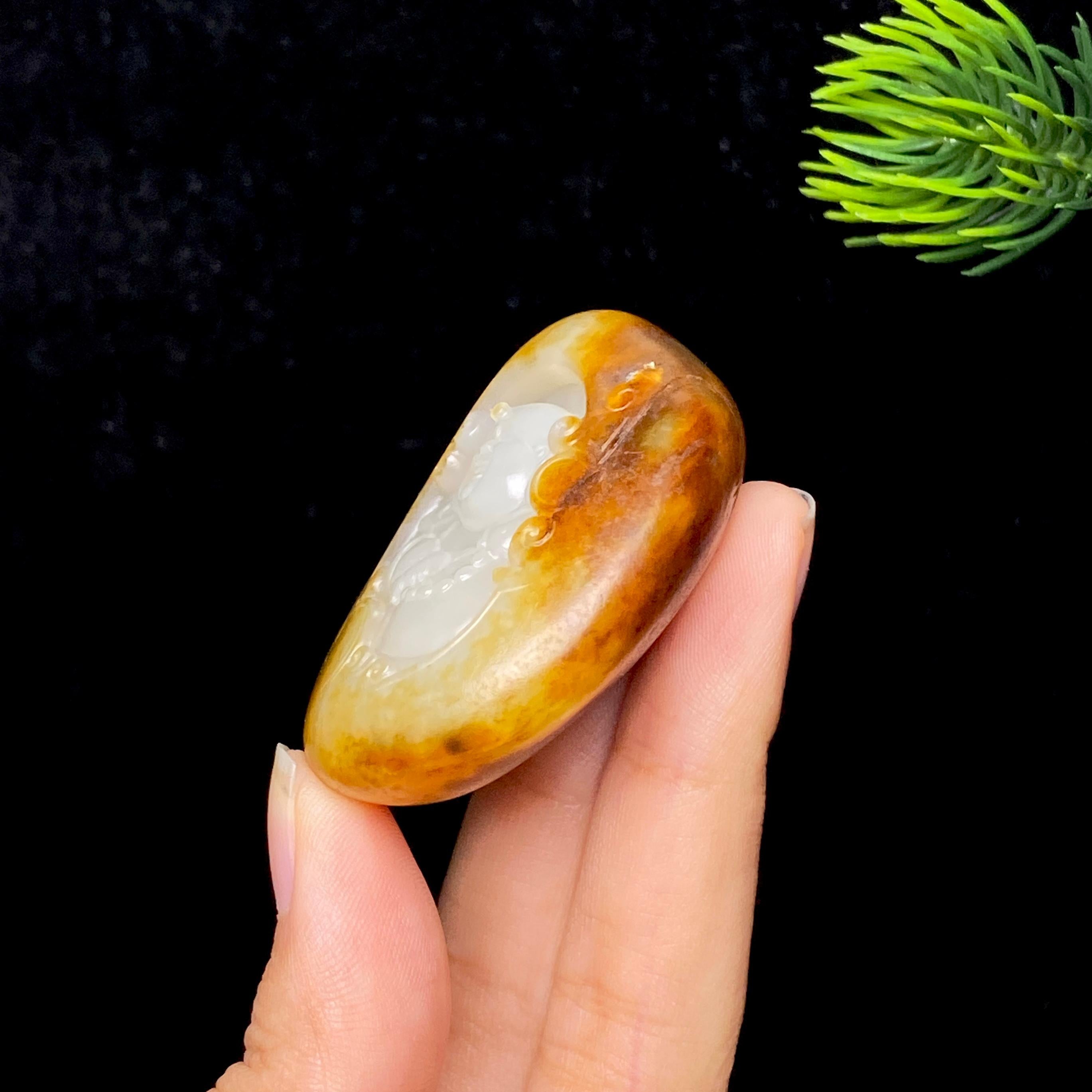 和田玉籽料佛公（59.6g）