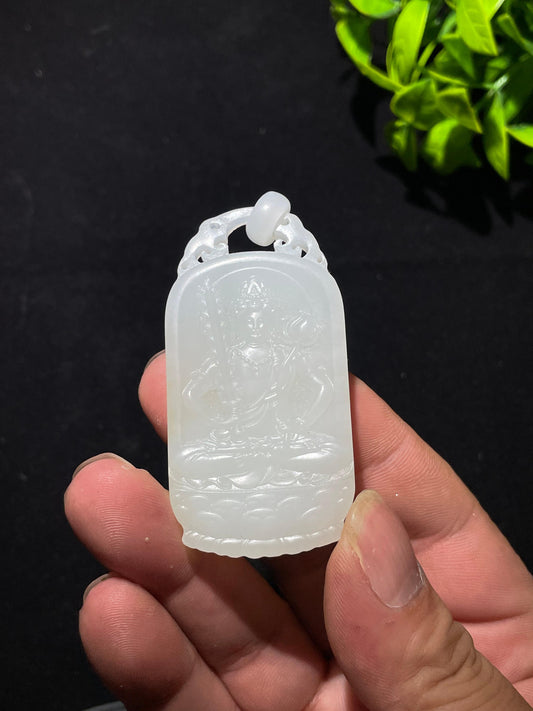 和田玉羊脂糖白玉虚空藏（47.7g）