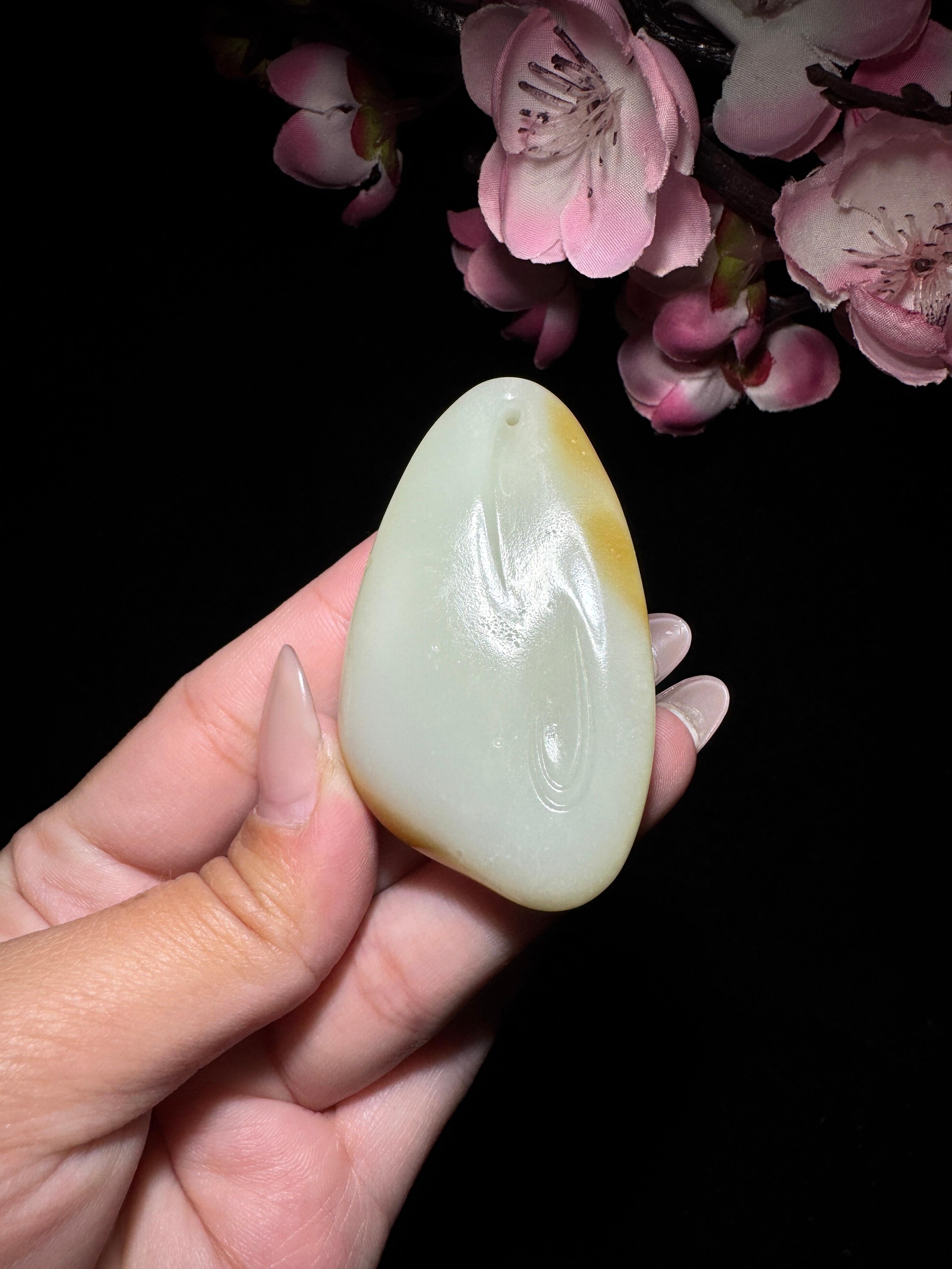 和田玉糖白玉风生水起（46.7g）