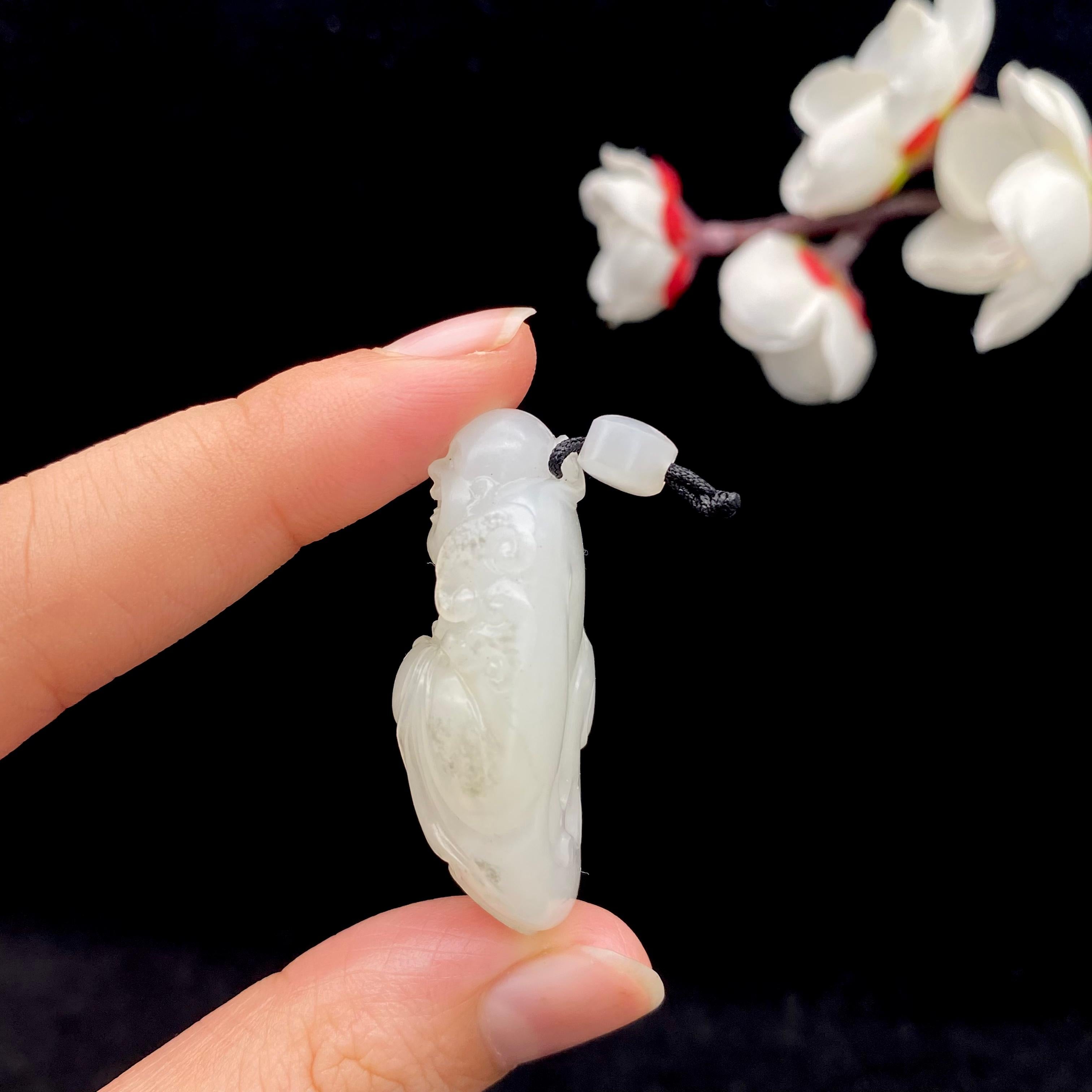 和田玉白玉籽料【佛公】（19.4g）