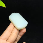 和田山料羊脂白玉无事牌挂件（58.2g）