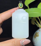 和田羊脂玉指日高升平安无事牌（66.5g）