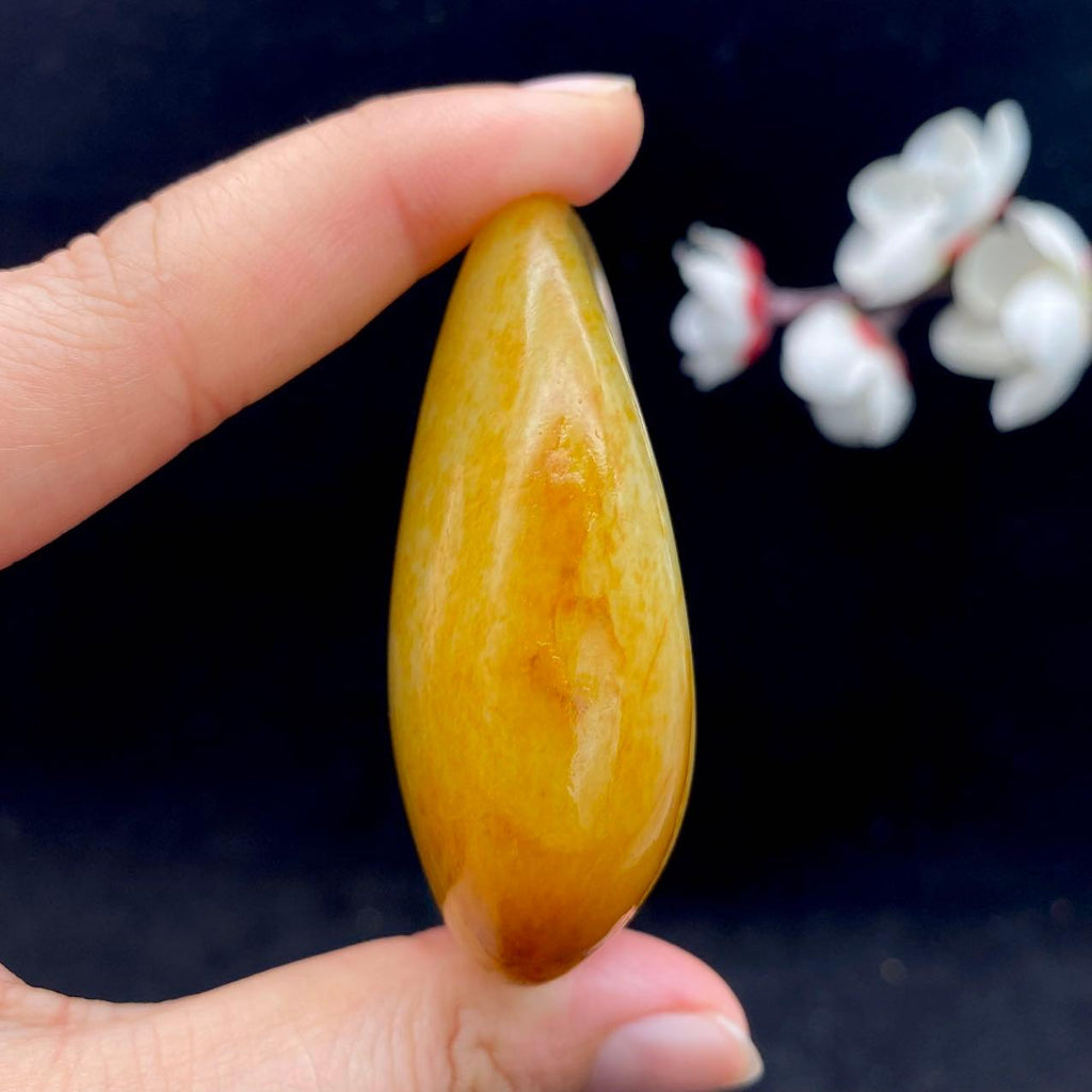 和田玉洒金皮籽料手把件（105.1g）
