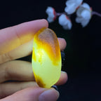 和田玉秋梨皮籽料吊坠籽（13.6g）