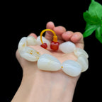 和田玉洒金皮籽料【精品手串】（61.3g）
