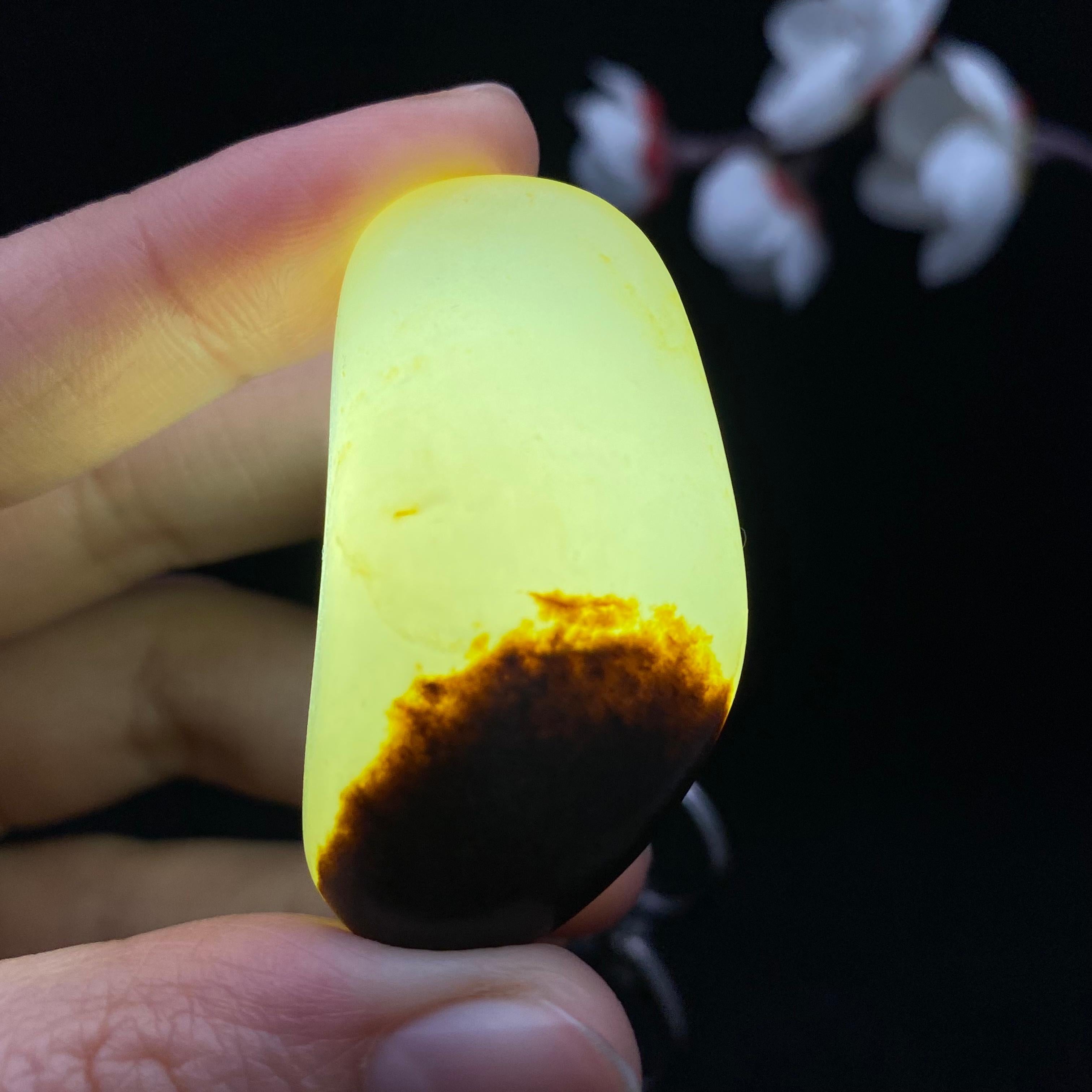 和田玉聚黄皮籽料（27.9g）