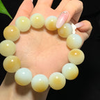 和田山料糖白玉聚宝盆手串（115.0g）