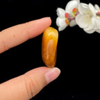 和田玉黄沁皮籽料挂件（19.2g）