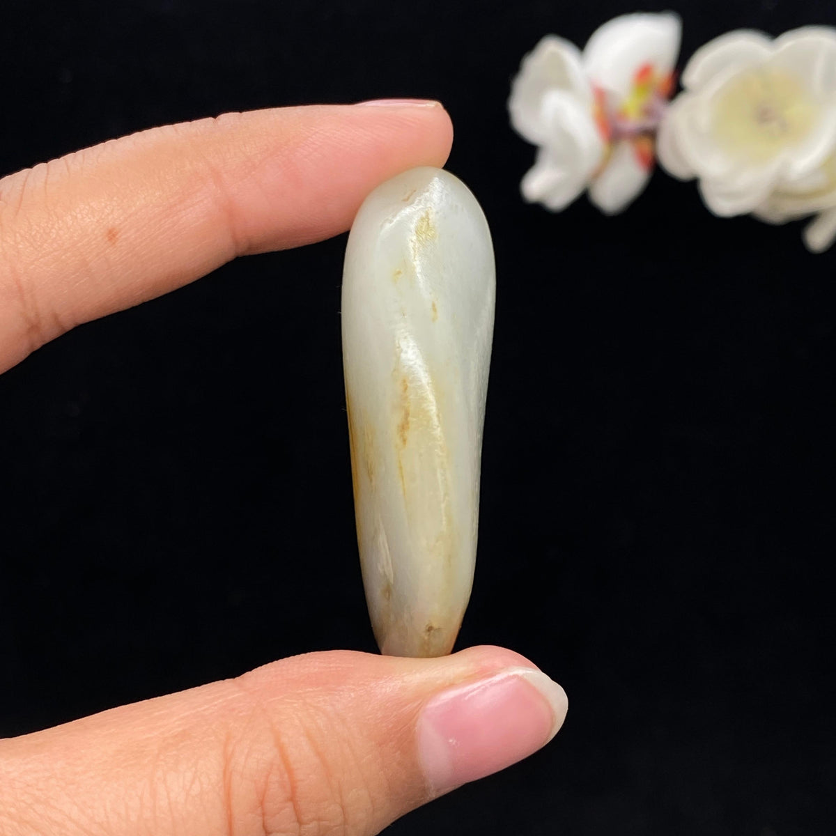 和田玉聚黄皮籽料挂件（27.5g）