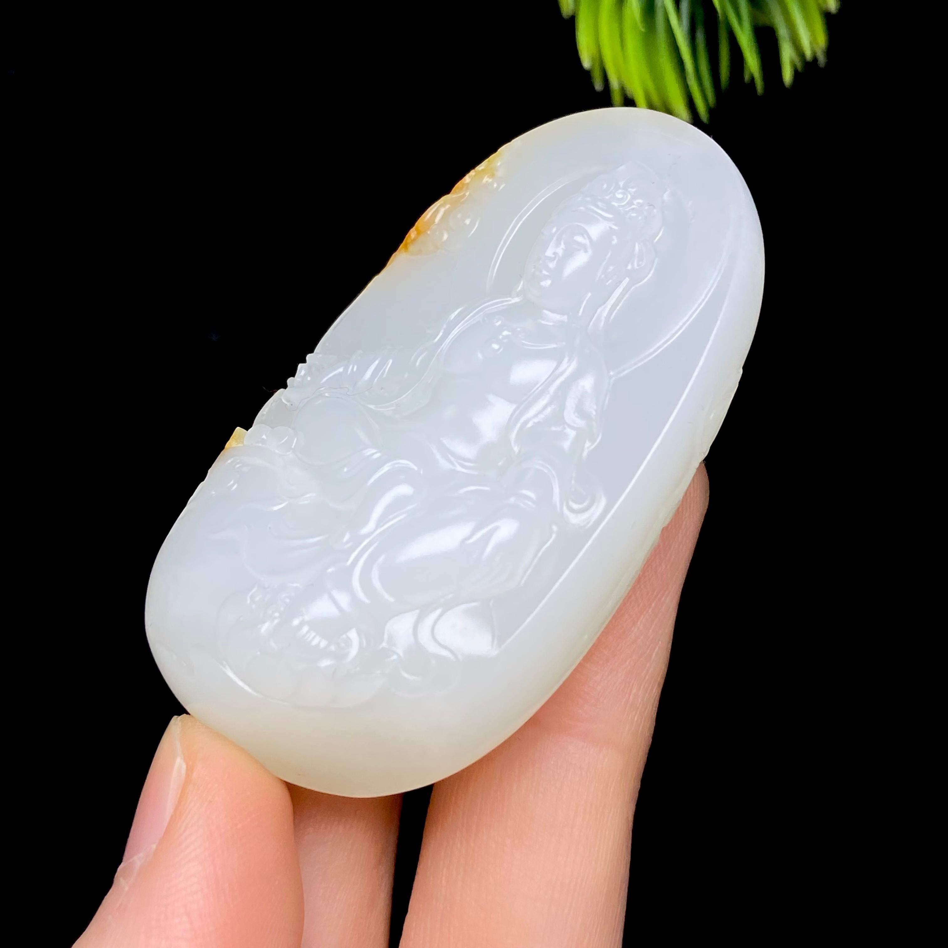 和田玉籽料观音（58.7g）