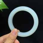 收藏传承级和田山料羊脂白玉手镯（60.8g）