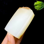 和田玉糖白无事牌（65.8g）