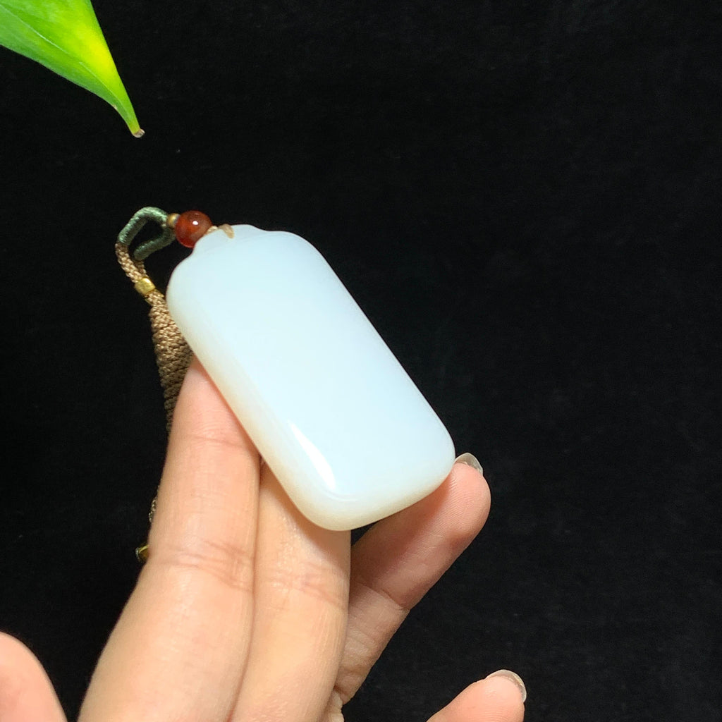 和田山料白玉无事牌挂件（38.1g）