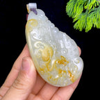 和田玉籽料仿古龙牌（97.0g）