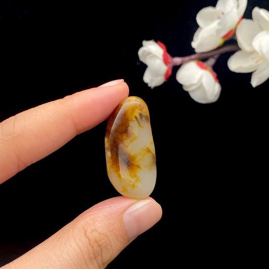 和田玉黄皮籽料吊坠籽（8.8g）