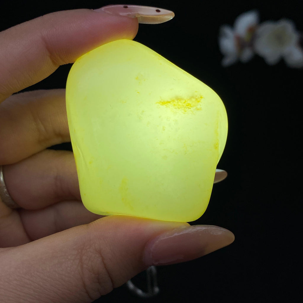 和田玉白玉带洒金皮籽料（62.4g）