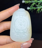 和田玉糖白羊脂玉大势至菩萨（45.3g）